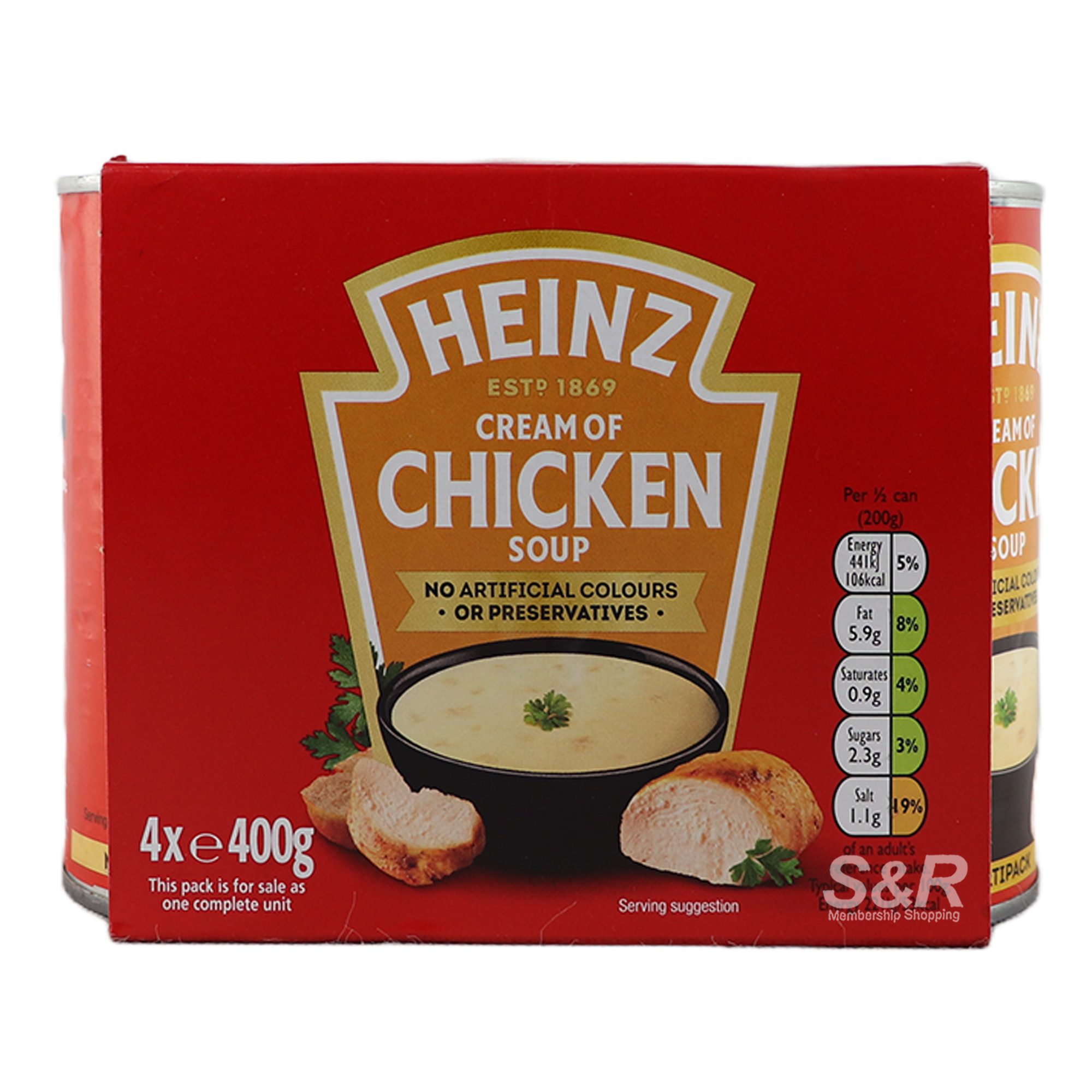 Heinz Cream of Chicken Soup 4pcs x 400g Heinz Cream of Chicken Soup 4pcs x 400g